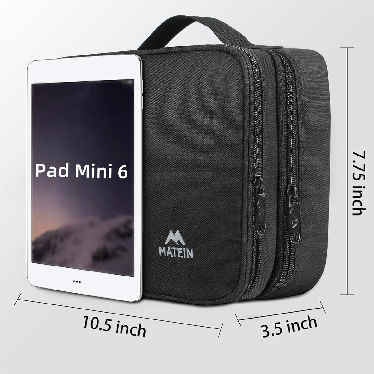 Electronics Organizer Travel Case and Cable Management Bag in Black