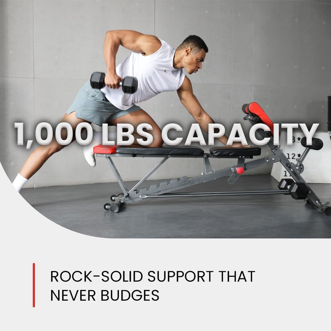 Finer Form Multi-Functional Adjustable FID Weight Bench and Roman Chair System
