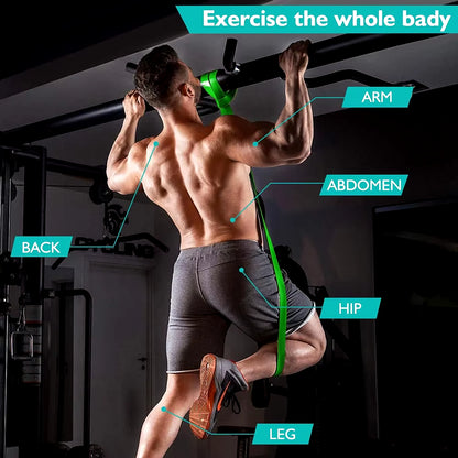 Heavy-Duty Latex Resistance Bands for Pull-Up Assistance and Pilates Workouts - Ideal for Home Gym Fitness and Body Shaping