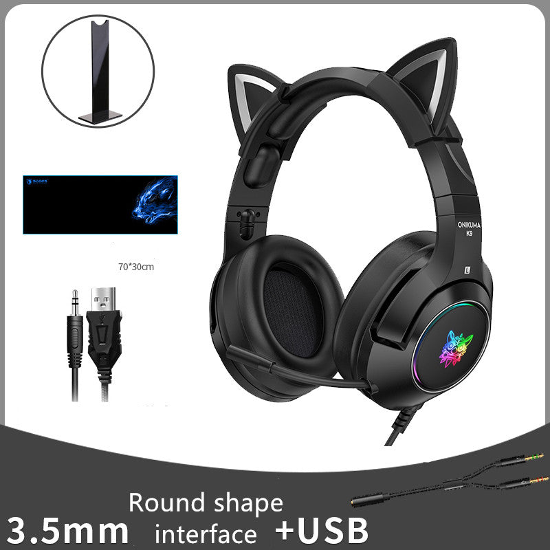 Head-Mounted Wired Computer Headset for Gaming - Designed for Girls
