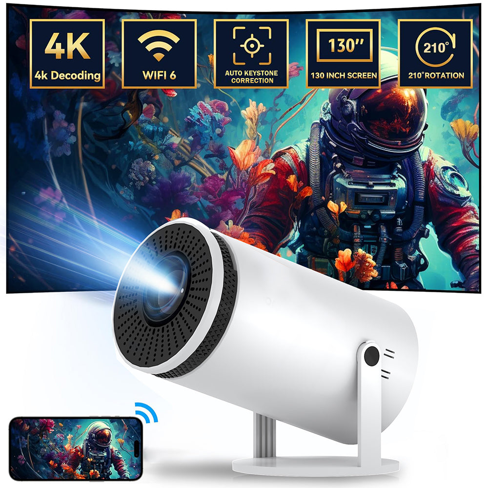 Portable 4K Bluetooth Mini Home Theater Projector Y5S