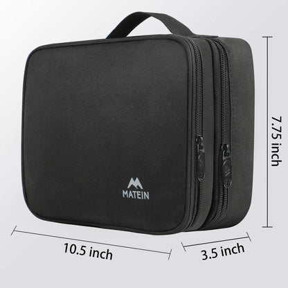 Electronics Organizer Travel Case and Cable Management Bag in Black