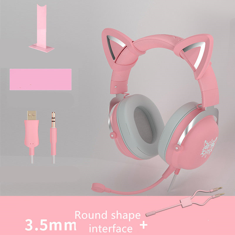 Head-Mounted Wired Computer Headset for Gaming - Designed for Girls