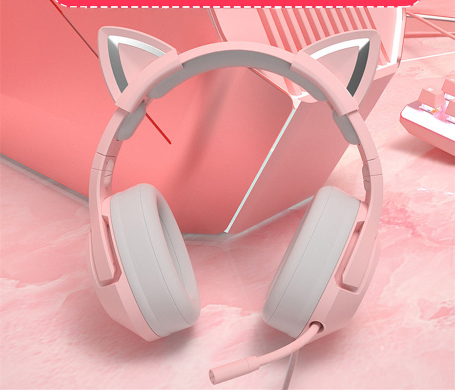 Head-Mounted Wired Computer Headset for Gaming - Designed for Girls