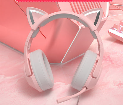 Head-Mounted Wired Computer Headset for Gaming - Designed for Girls