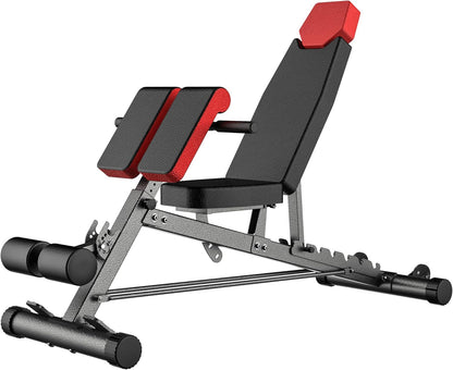Finer Form Multi-Functional Adjustable FID Weight Bench and Roman Chair System