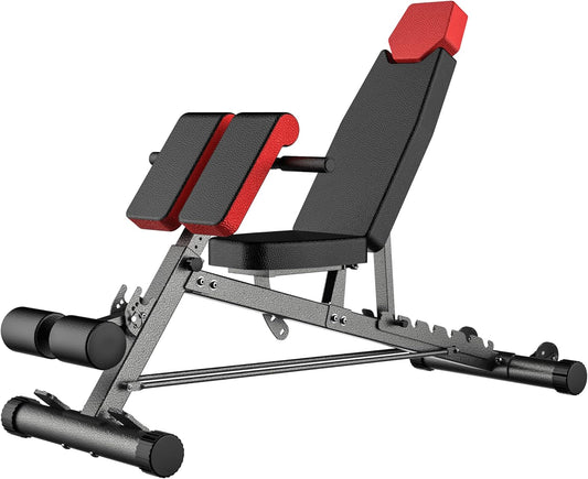 Finer Form Multi-Functional Adjustable FID Weight Bench and Roman Chair System