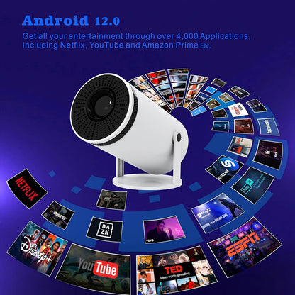 Portable 4K Bluetooth Mini Home Theater Projector Y5S