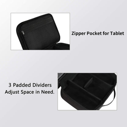 Electronics Organizer Travel Case and Cable Management Bag in Black
