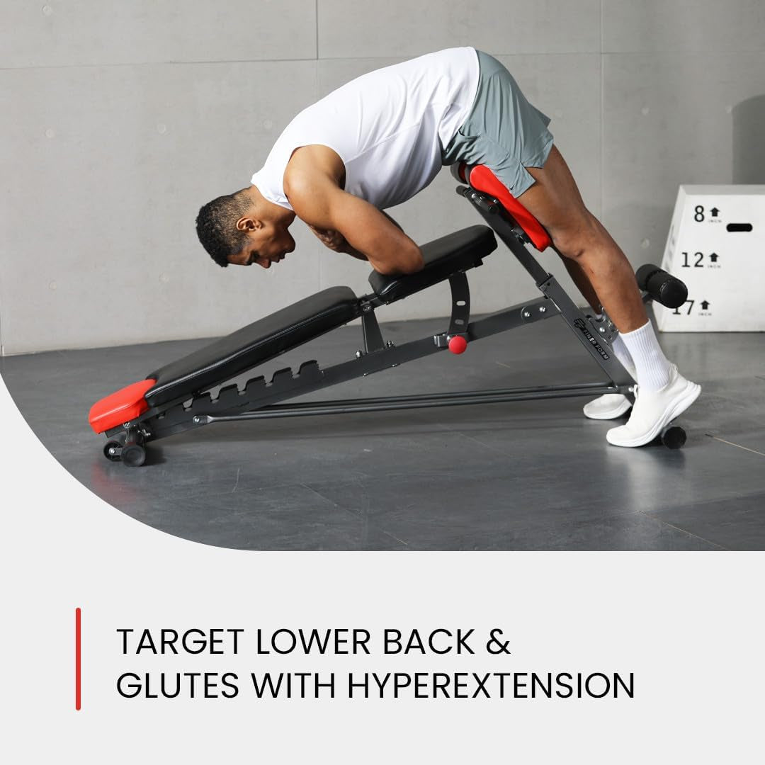 Finer Form Multi-Functional Adjustable FID Weight Bench and Roman Chair System