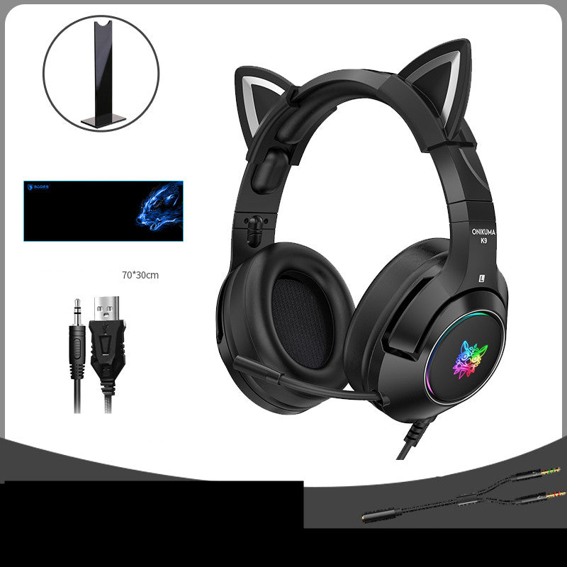 Head-Mounted Wired Computer Headset for Gaming - Designed for Girls