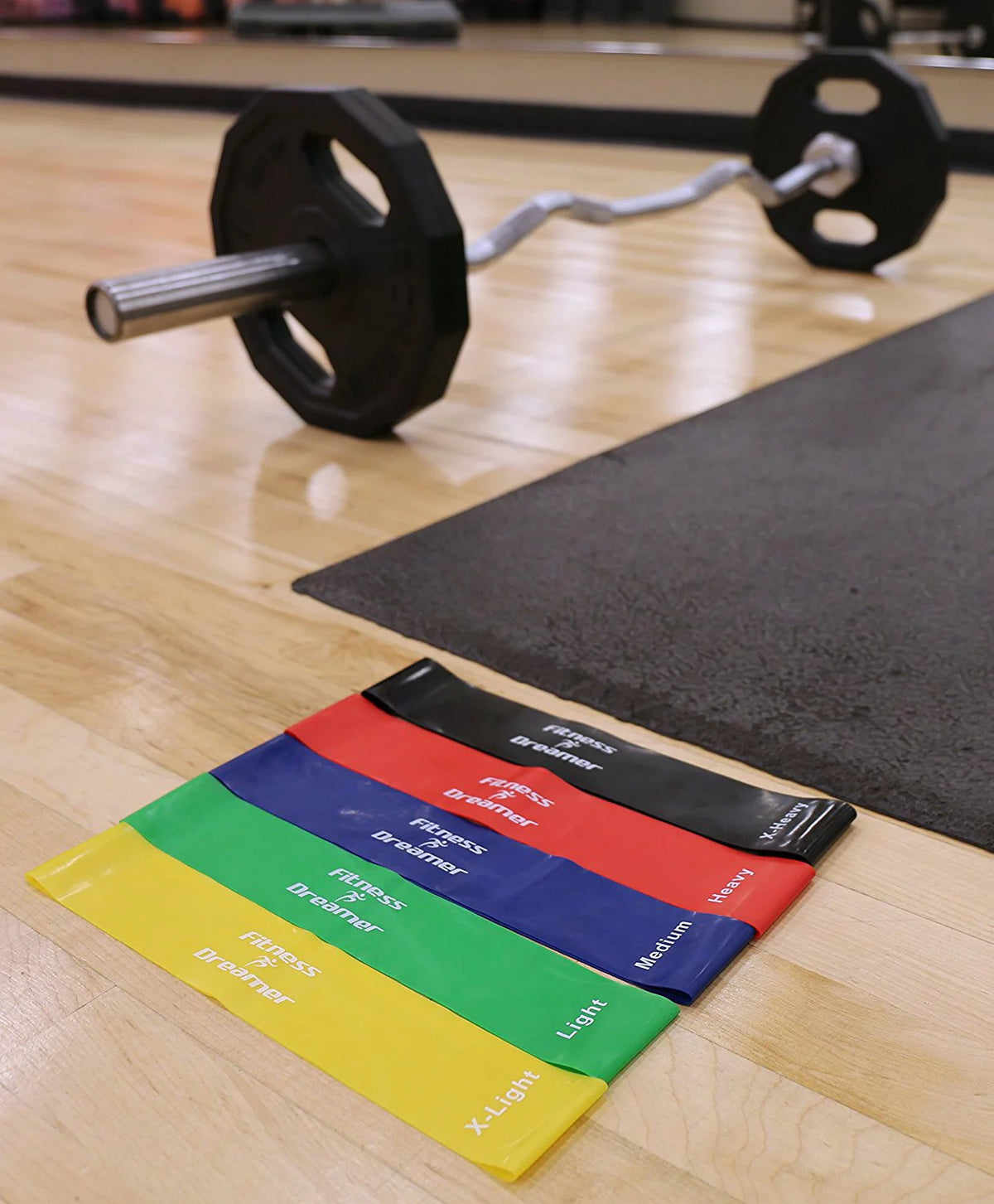Set of 5 Resistance Loop Bands for Exercise and Physical Therapy - 12 Inch Fitness Bands for Enhanced Mobility and Strength Training