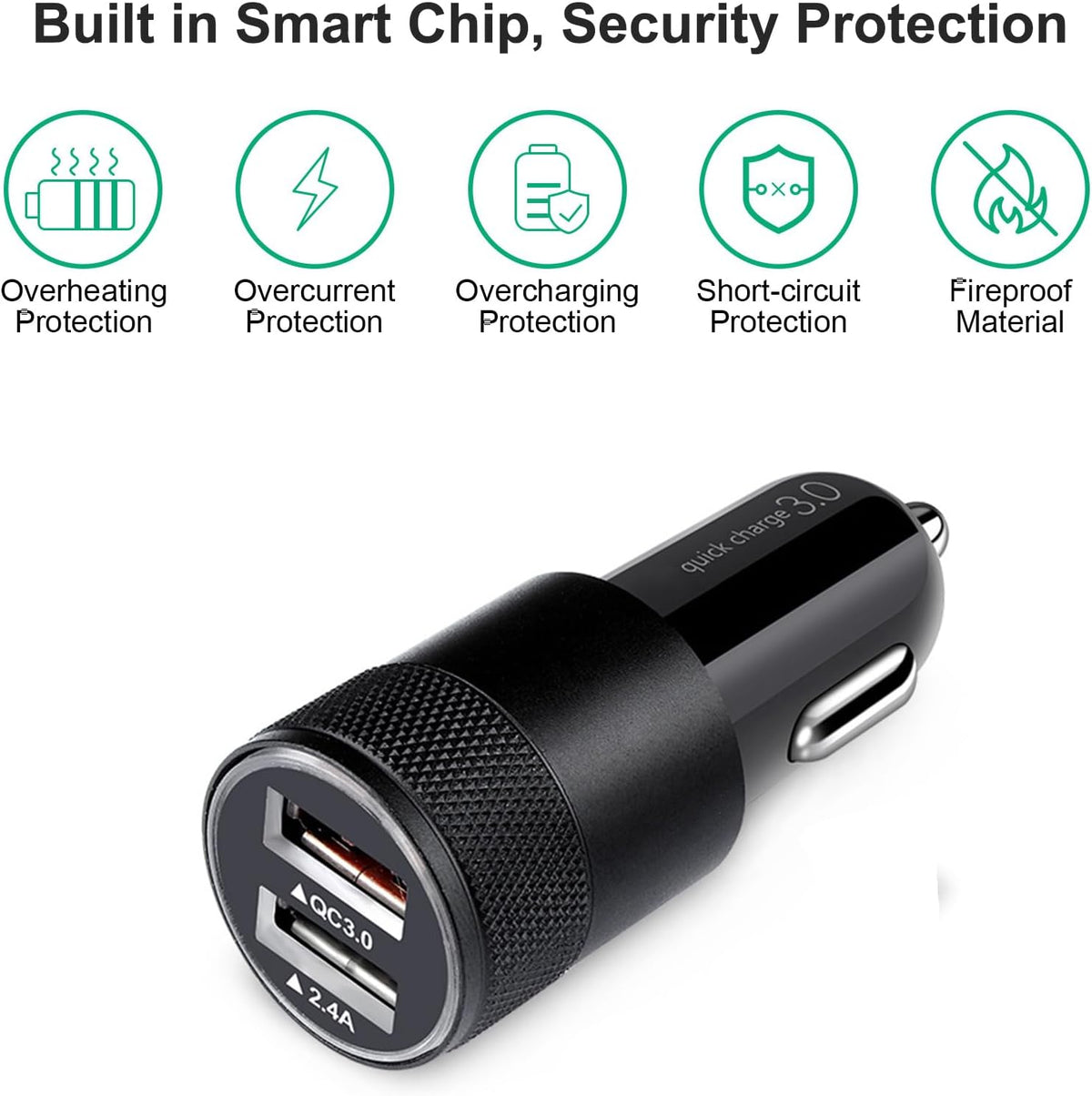 High-Speed 30W USB Phone Charger with 5.4A Quick Charging Capability