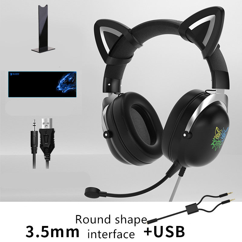 Head-Mounted Wired Computer Headset for Gaming - Designed for Girls