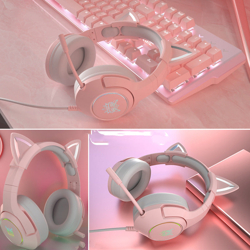 Head-Mounted Wired Computer Headset for Gaming - Designed for Girls